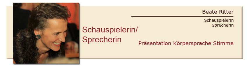 Schauspielerin und Sprecherin